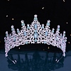 Alloy Rhinestone Crown Hair Bands for Woman Girls PW-WGB2F57-10-1