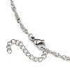 304 Stainless Steel Singapore Chain Necklaces NJEW-JN02930-02-3