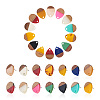 Craftdady Resin & Walnut Wood Stud Earring Findings MAK-CD0001-02-8