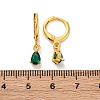 Brass Teardrop Hoop Earrings EJEW-D288-19G-3