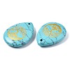 Synthetic Turquoise Pendants G-T122-71H-4