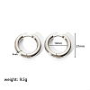 Simple and Elegant Stainless Steel Ring Hoop Earrings for Fashionistas YS1475-6-1