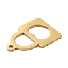 PVD Vacuum Plating 304 Stainless Steel Pendants LS-STAS-WH0016-05-G02-2