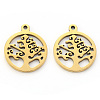 PVD Vacuum Plating 201 Stainless Steel Pendants STAS-N092-17G-2