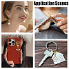 10Pcs 2 Style Alloy Enamel Pendant Locking Stitch Markers HJEW-HY00117-5