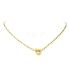 2.5MM 304 Stainless Steel Paperclip Chain Necklaces NJEW-JN06449-01-3