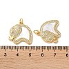 Brass Micro Pave Cubic Zirconia Pendants KK-B083-39B-G-3