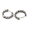 316 Surgical Stainless Steel Hoop Earrings for Women and Men EJEW-D096-15B-AS-2