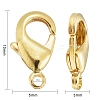 Brass Lobster Claw Clasps KK-901-G-NF-3