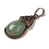 Natural Green Aventurine Pendants G-H065-01R-11-2