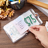 3-Ring 4 Inch PVC Mini Binder Savings Challenge DIY-WH0430-204B-4