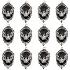 12Pcs Vampire Bat Shaped Alloy Enamel Pendants ENAM-CA0001-87B-1