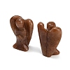 Natural Strawberry Quartz Gemstone Carved Angle Figurines GG-CBA8396-A04-2