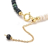 Natural Lapis Lazuli Bead Bracelets BJEW-E098-11G-3