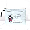 Canvas Cloth To My Girl Book Sleeve with Zipper & Front Pocket PW-WG521B3-01-1