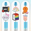 12Pcs 12 Styles Silicone Beads SIL-FS0001-34D-2
