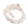 Natural White Agate Beads Strands G-P520-C14-01-3