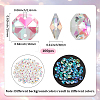 100Pcs Octagon Sew on Glass Rhinestone GLAA-SP0001-82A-01-2