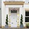 Hanging Polyester Banner Sign for Home Office Front Door Porch Welcome Decorations HJEW-WH0011-20J-6