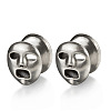 Halloween Ghost Face Brass and Alloy Ear Tunnels FS-WGACCDC-08-1