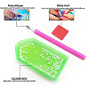 DIY Diamond Painting Hanging Woven Net/Web with Feather Pendant Kits LS-DIY-I084-06-6