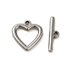 Non-Tarnish 304 Stainless Steel Toggle Clasps STAS-Q324-04P-1