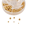 Brass Smooth Round Beads KK-YW0001-15G-3