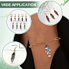 72Pcs 9 Colors Alloy Enamel Pendants FIND-ME0001-93-4