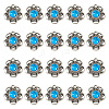 Tibetan Style Alloy with Resin Imitation Turquoise Connector Charms FIND-TAC0035-47AS-11-1
