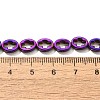 Electroplated Synthetic Non-magnetic Hematite Beads Strands G-L613-Z01-01C-4