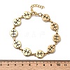 12 Constellations 304 Stainless Steel Link Chain Bracelets BJEW-I239-01G-04-5