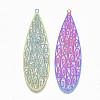 Ion Plating(IP) 304 Stainless Steel Filigree Big Pendants STAS-S108-81-2