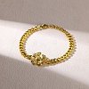304 Stainless Steel Link Bracelets BJEW-Z098-01G-1