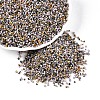 Spray Painted Picasso Cylinder Glass Seed Beads GLAA-T028-12A-12-1