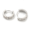 Brass Hoop Earrings EJEW-L211-010A-P-2