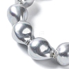 Electroplated Glass Imitation Pearl Beads Strands BSHE-G035-01B-01-1-3