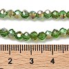 Electroplate Glass Beads Strands EGLA-A034-T4mm-J05-4