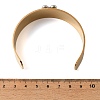 Two Tone 304 Stainless Steel Cuff Bangles BJEW-D465-05A-GP-4