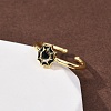 Brass Micro Pave Cubic Zirconia Cuff Open Rings RJEW-Z126-01G-3