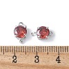 Brass Pave Cubic Zirconia Connector Charms LS-KK-F892-53P-09-3