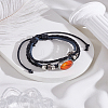 1Pc Sport Theme Cowhide Multi-strabd Bracelets BJEW-LP0003-50B-3
