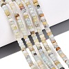 Natural Flower Amazonite Beads Strands G-Q606-46A-10-1