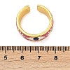 Eye Brass Enamel Cuff Rings RJEW-L113-036G-5