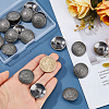 20Pcs Alloy Shank Buttons BUTT-FH0001-036B-3