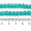 Baking Painted Imitation Jade Glass Round Bead Strands DGLA-XCP0001-23-2