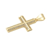 Brass Micro Pave Cubic Zirconia Pendants KK-P293-21E-G-2