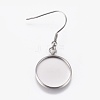 304 Stainless Steel Dangle Earrings EJEW-WH0001-A01-1