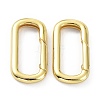 Brass Keychain Clasps X-KK-B046-01G-2