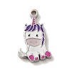 304 Stainless Steel Enamel Charms STAS-L022-289P-1