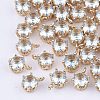 Transparent Glass Charms GLAA-T007-17F-1